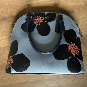 kate spade floral dome satchel blue
